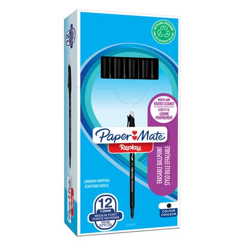 Penna a sfera cancellabile M 1,0 Paper Mate REPLAY 40° Anniversary Special Edition nero - 2109251